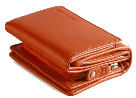 genuine leather trifold wallet women.